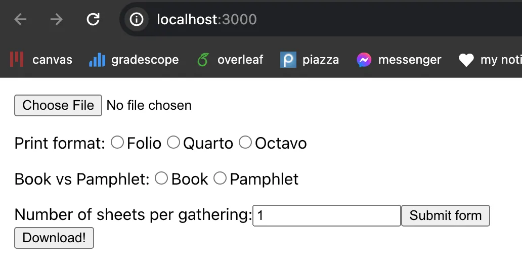 a pretty ugly webpage with no CSS