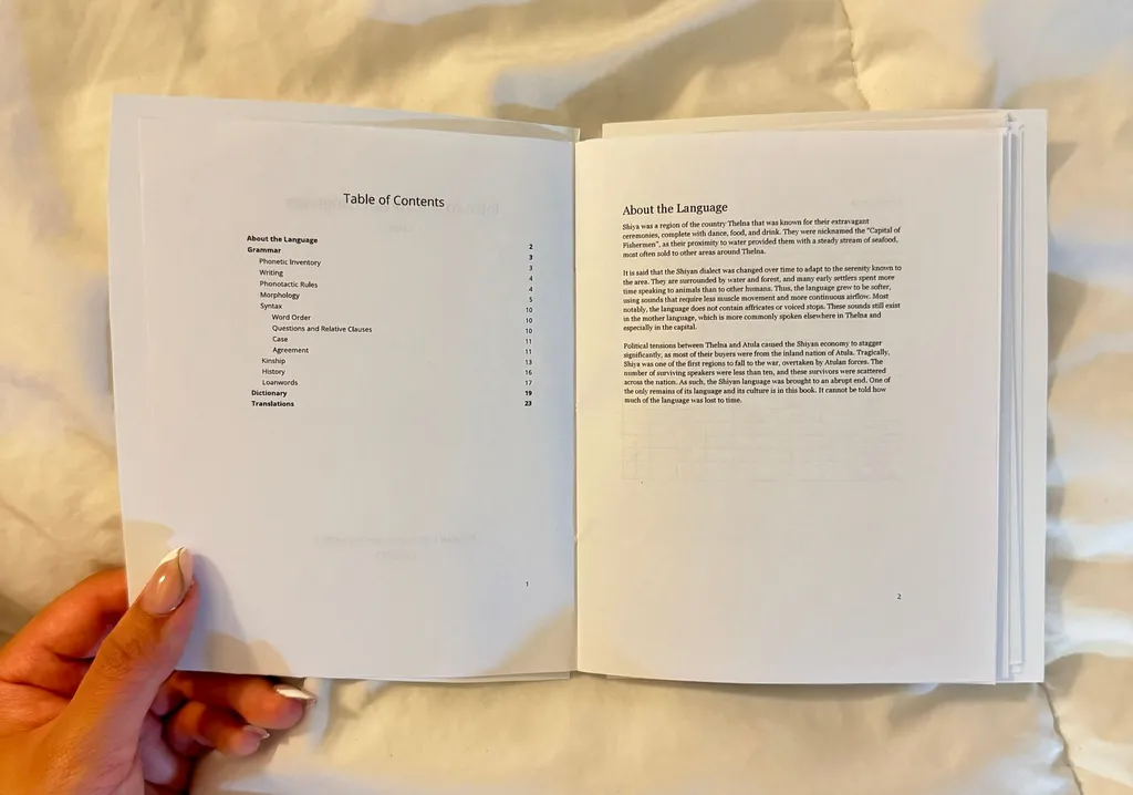 the final book, open
